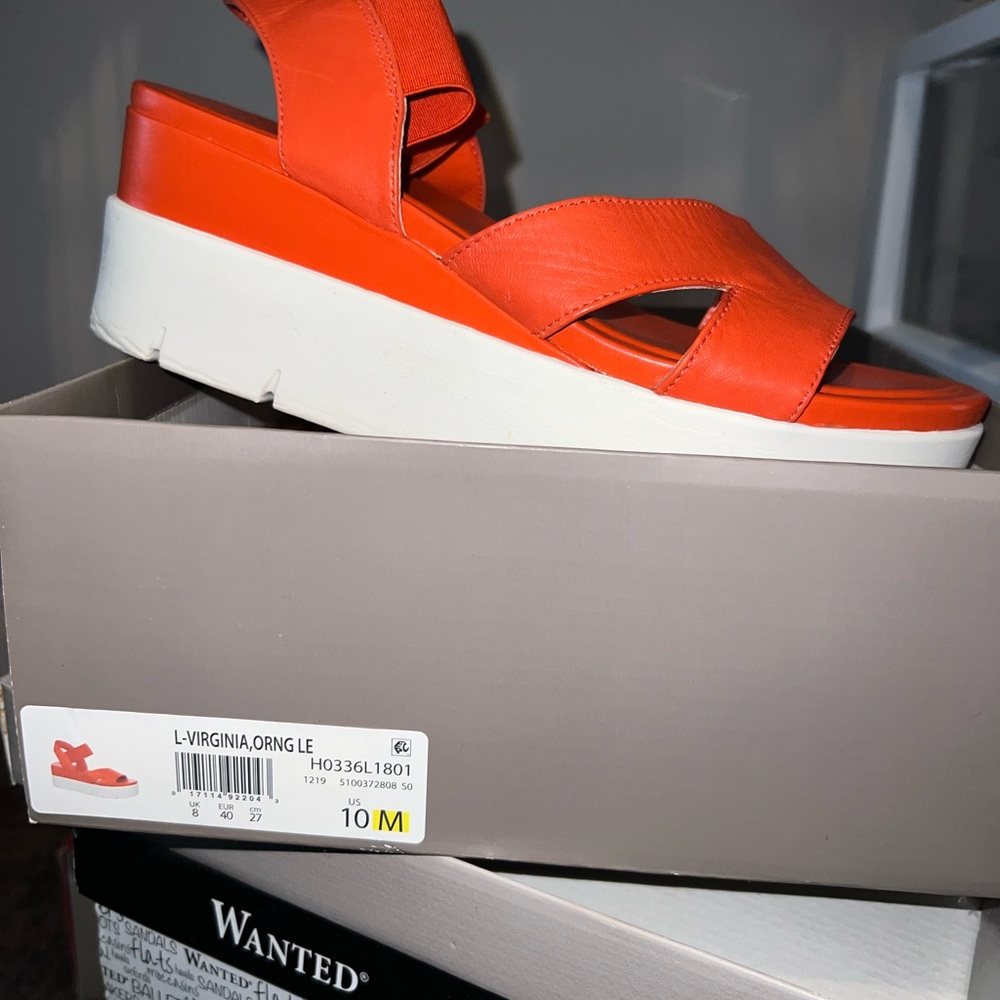 Franco Sarto Women's Bold Orange Sandals